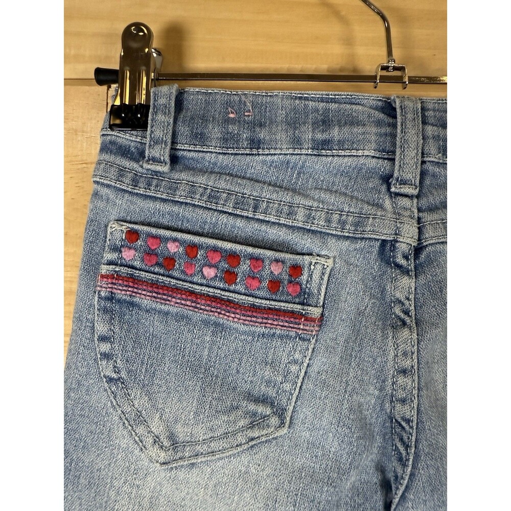 Zana di jeans medium wash with embroidered details Girls Size 6 🩷❤️ - Picture 6 of 7